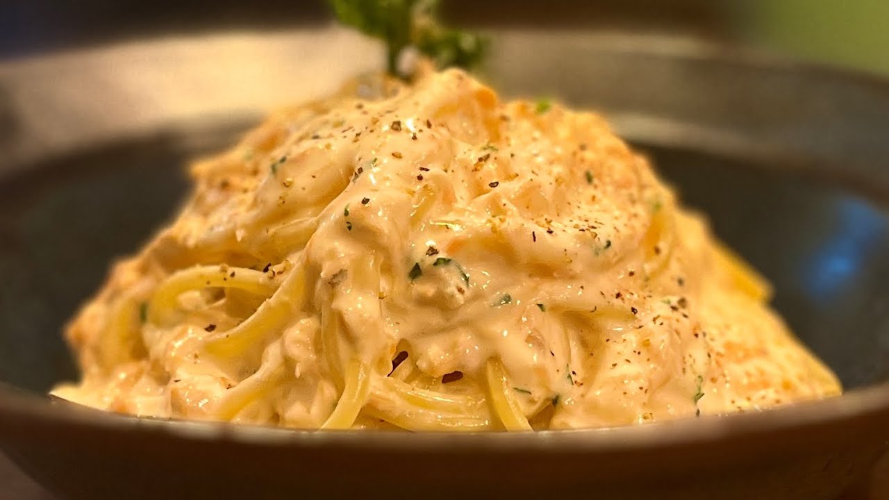 Updated and Even Better】Making Salmon Cream Pasta, the Wife's