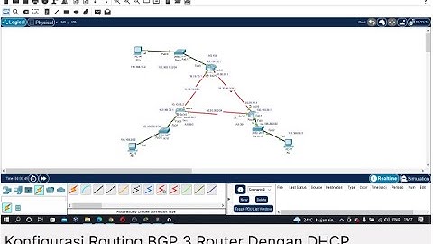 Tutorial Konfigurasi Routing BGP 3 Router dengan DHCP
