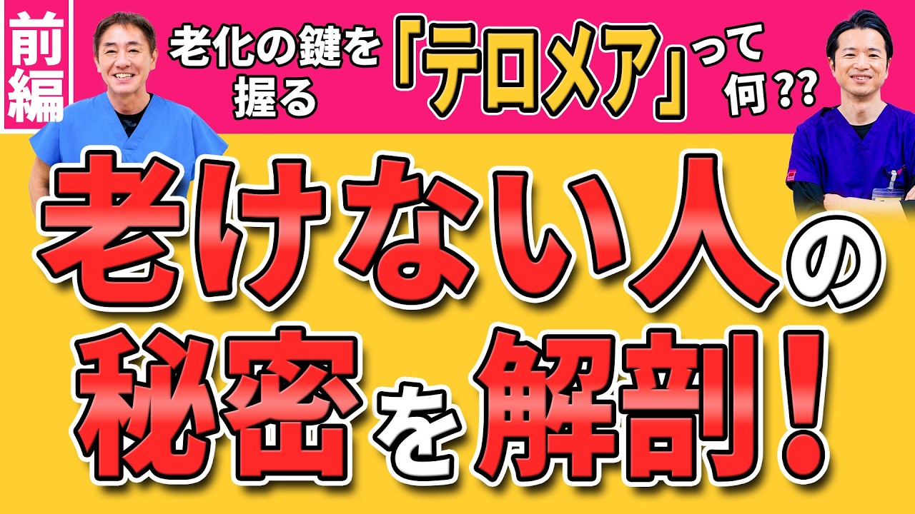 【老化の原因は“DNAの先端”にあった】？DNAを守る、先端のキャップ「テロメア」　老けない細胞のカギはテロメアを守る！！　前編　 No.570