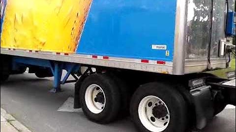 Sleeman truck pulling out of loading dock part 3