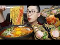 김밥집 창업완료~! 통삼겹김밥과 🔥열라면 강력추천 메뉴 요리 먹방! Spicy Yeol ramyeon & Pork belly Gimbap MUKBANG