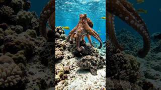 OCTOPUS VS STONE FISHS UNDER WATER 😱#trending #mostpopular #viral