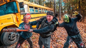 100 Days SURVIVING Zombie Apocalypse! Ultimate ZOMBIE MEGA MOVIE!