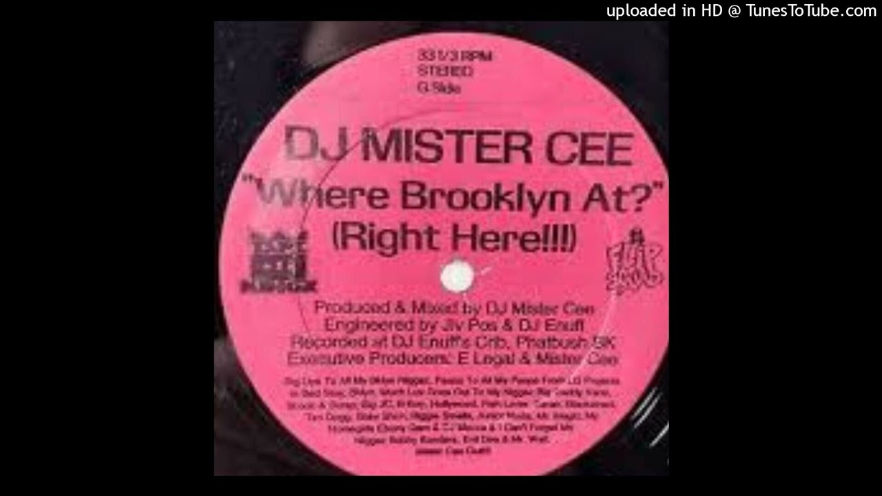 DJ MISTER CEE Where Brooklyn At? 12インチ DJ MISTER CEE Mega mix Where Brooklyn At ? ( Right Here!!!) And