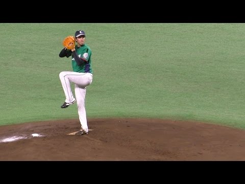 スロー映像)西武ライオンズ 岸孝之 投球フォーム 2016.8.16