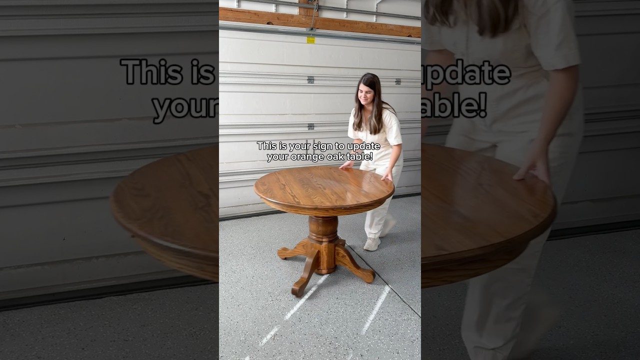 Как обновить и преобразить свой КУХОННЫЙ СТОЛ! 🤭 #деревянныйстол #столсвоимируками #преображением...
