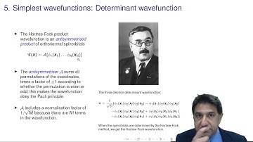 5. The Hartree-Fock (determinant) wavefunction