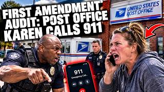 First Amendment Audit: Post Office Karen Calls 911