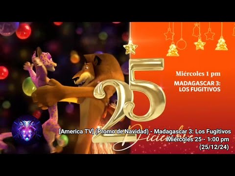 (Promo Navidad) | Madagascar 3: Los Fugitivos | Miércoles 25 | 1 pm (América TV) (25/12/24)
