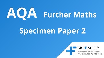 AQA Further Maths (L2 FM) Specimen Paper 2