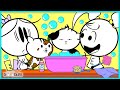 No No I don't want to take a bath wit Cats |  EK Doodles animation for kids