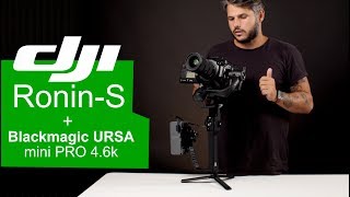 DJI Ronin-S + Blackmagic URSA mini PRO 4.6k - Balancing a real cinema  camera - YouTube
