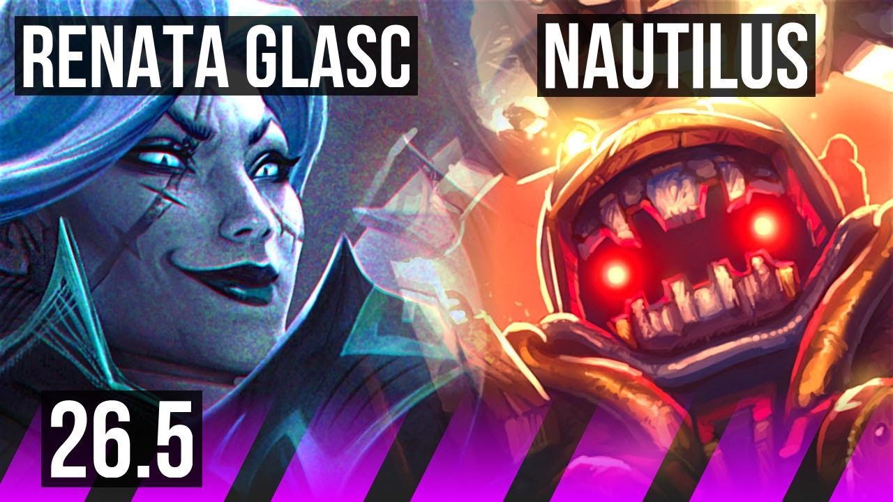 RENATA GLASC & Aphelios vs NAUTILUS & Aurelion Sol (SUP) | Good KDA: 1/1/21 | EUW Master | 26.5