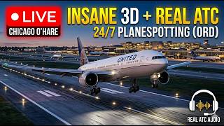 LIVE! 3D CHICAGO O'HARE AIRPORT | ATC &amp; Flight Tracking | 24/7 Aviation Hub(27/4/2026)
