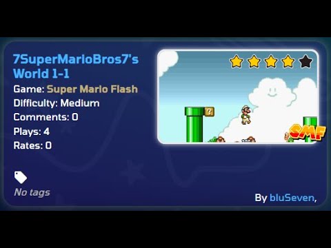 Super Mario Flash 7SMB7's World 1-1 (level made by bluSeven)