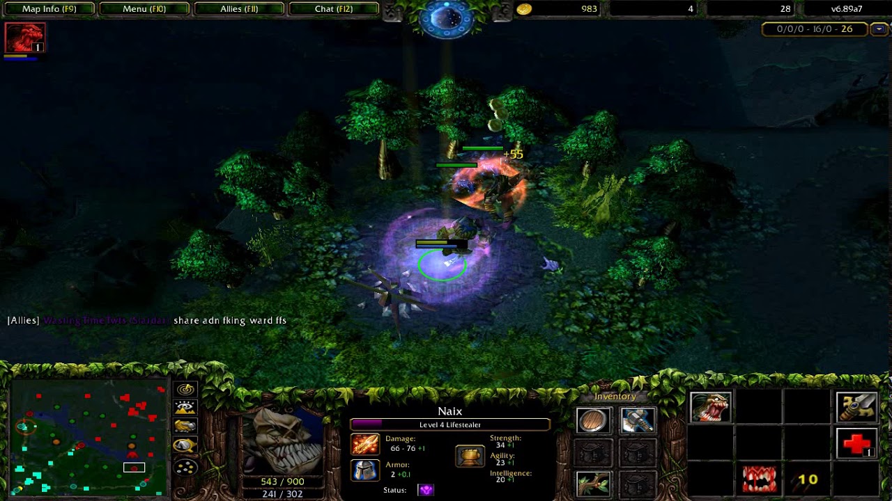 DOTA 6 89a7 naix BEYOND GODLIKE!!