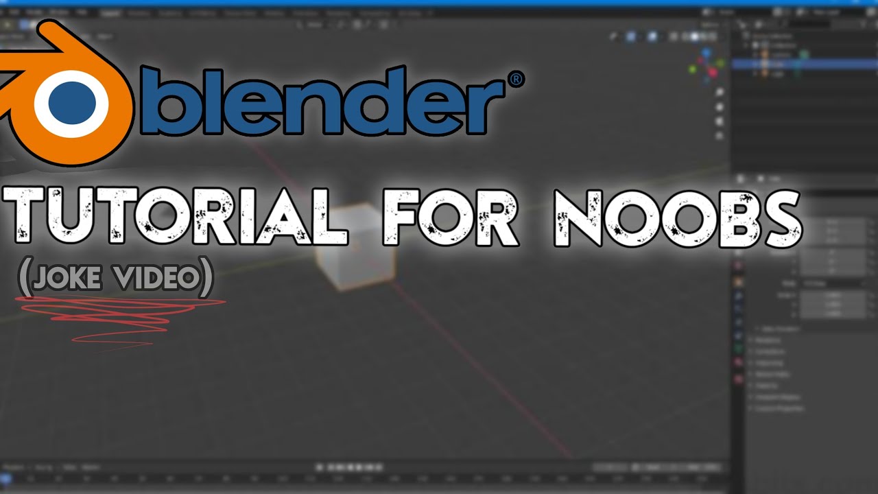 Blender Tutorial for NOOBS/BEGINNERS! (2025) (joke video) - YouTube