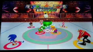 Mario & Sonic At The Olympic Winter Games Dream Ice Hockey 027 Team Yoshi