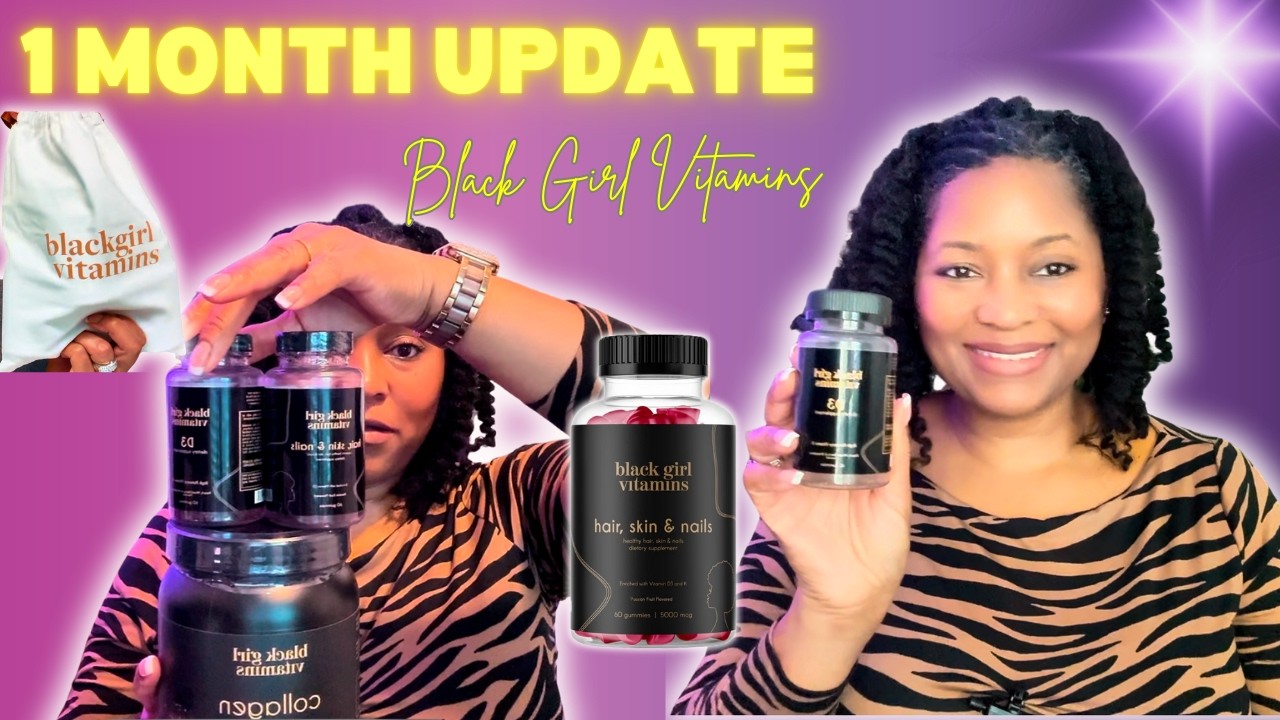 Проверка через 1 месяц: Витамины для чернокожих девушек — работают ли они? + Восторг от набора ко...