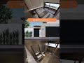 PROJETO 3D CASA EM L COM PISCINA SHORTS 3