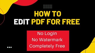 Hot to Edit PDF for Free using #sejda