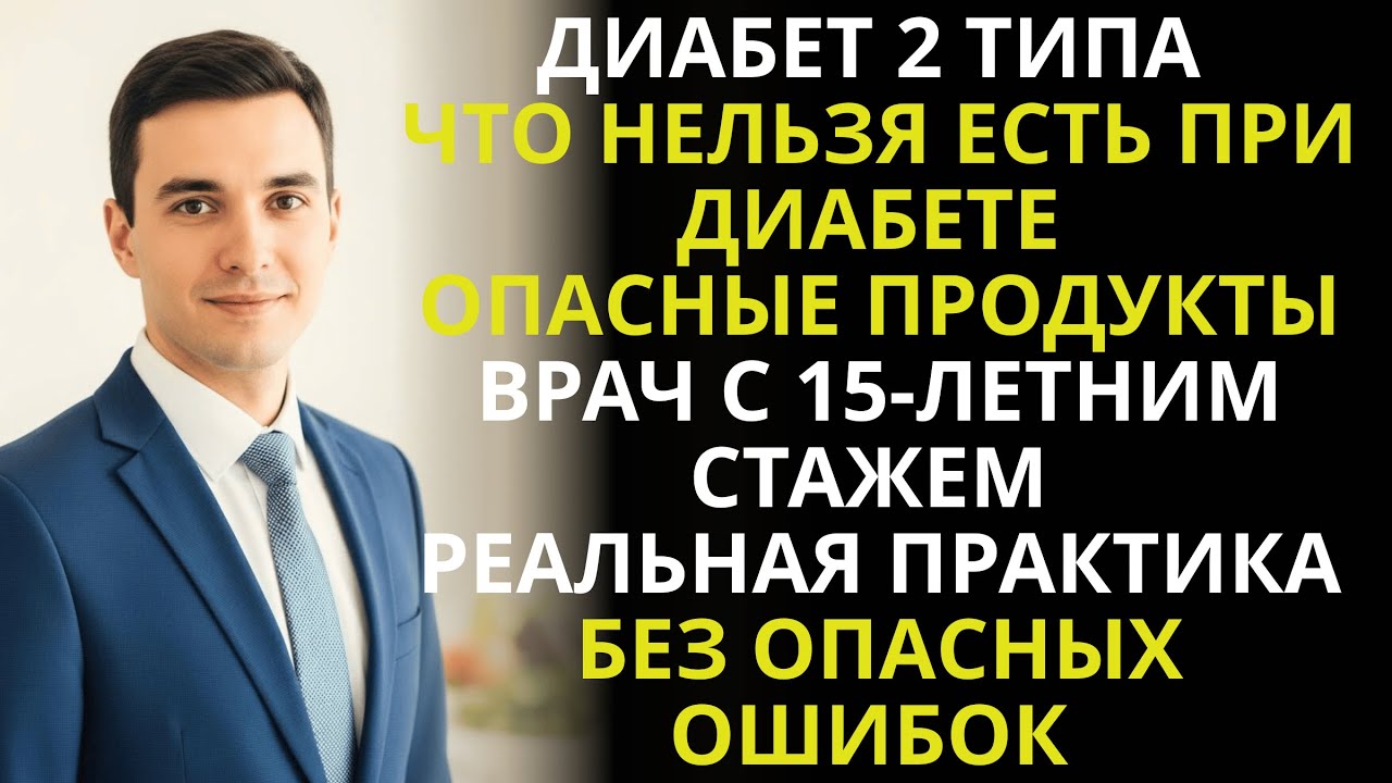 Что НЕЛЬЗЯ есть при диабете? Топ опасных продуктов от врача с 15-летним стажем
