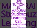 LIVE TUITION IN MADURAI- CBSE, ICSE, ISC, NIOS, STATE BOARD- MATHS,SCIENCE,PHYSICS #Madurai #Tuition