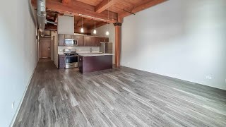 Tour a one-bedroom loft #504 at the South Loop's Carriage House Lofts