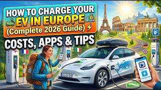 How to Charge Your EV in Europe (Complete 2026 Guide) ⚡ Costs, Apps & Tips
