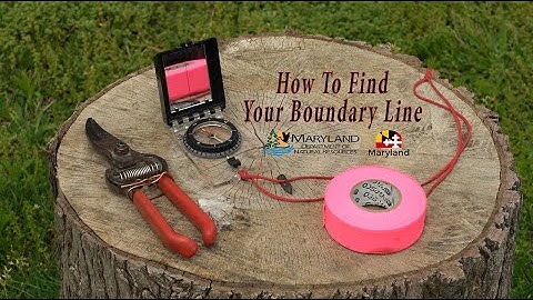 How To Find Your Boundary Line - Maryland Department of Natural Resources