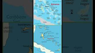 Bahamas map and city with famous | world map of countries|# countries map|# famous countries