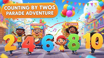 Counting by Twos Parade Adventure | Skip Counting by 2s for Kids | Animagic Studio