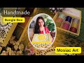 Handmade Bangle Box | Mosaic Art &amp; Texture Art | DIY | Home Decor