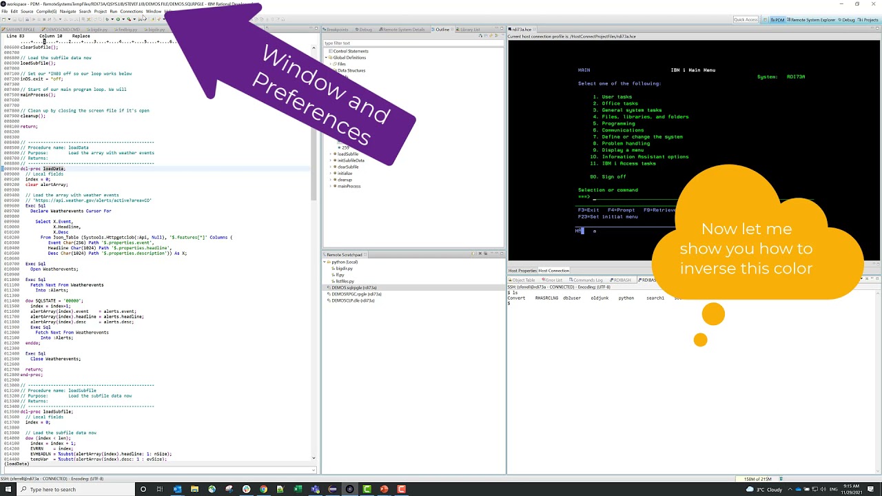 How To Setup Bash Terminal to Run Python programs in RDi - YouTube