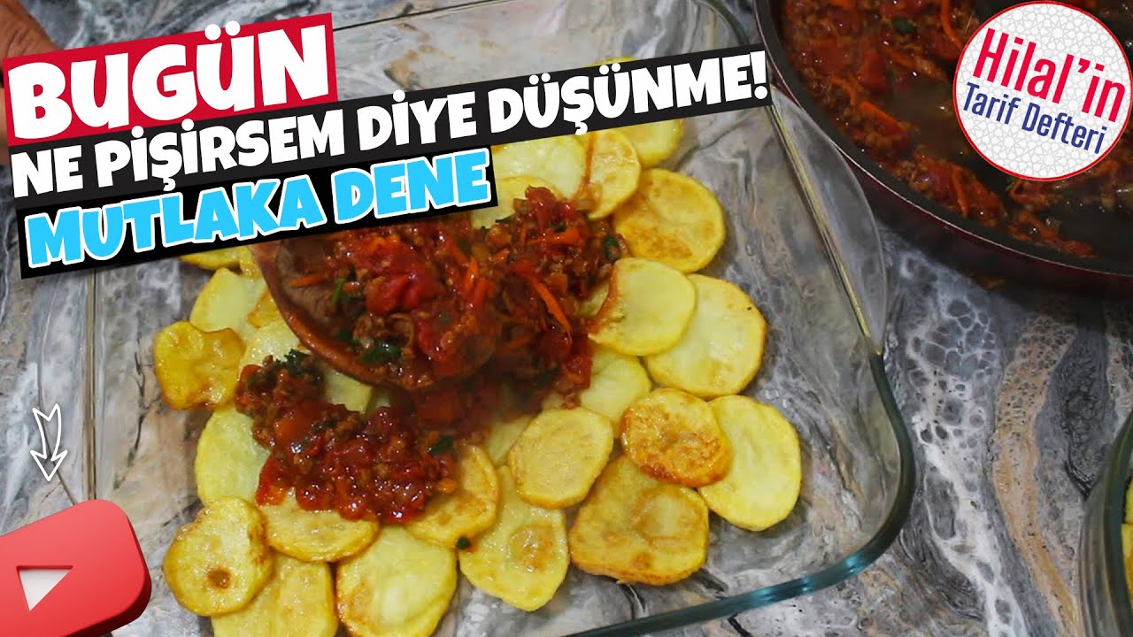 Akşama ne yemek yapsam diyenler için – Patates Oturma Tarifi – Patates Musakka Tarifi