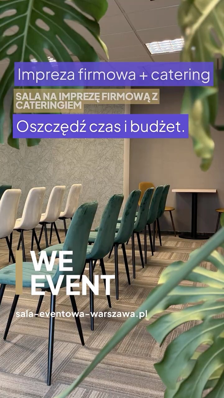 Impreza firmowa z cateringiem na 32. piętrze Warsaw Trade Tower — kadr z filmu