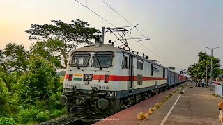 PUSH PULL TRIALS FOR HOWRAH RAJDHANI EXPRESS - EASTERN RAILWAY | 12700HP TWIN WAP7 | INDIAN RAILWAYS