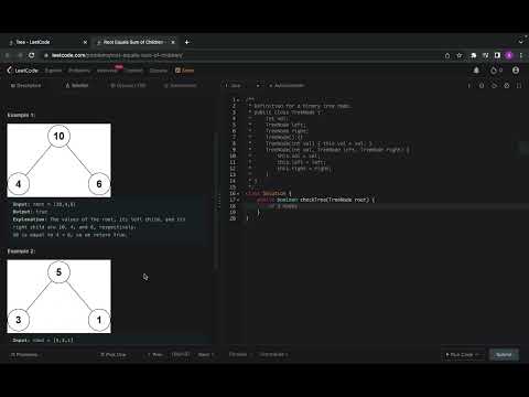 01- Root Equals Sum of Children