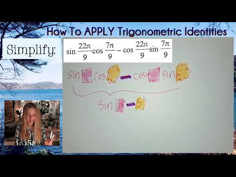 Simplify sin(22π/9)cos(7π/9) -