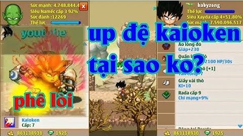 [ngọc rồng online] babyzong - up đệ tử kaioken lên 50 tỉ (tập 1)