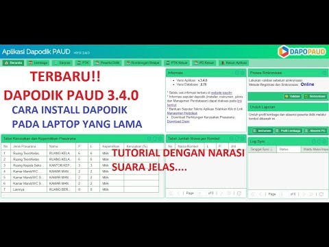 Tutorial Cara Install Dapodik PAUD 3.4.0 Semester Genap 2018/2019
