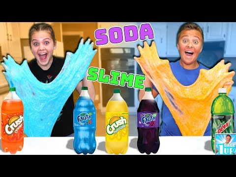 Making Soda Slime USING REAL SODA!! w/ Marissa and Brookie