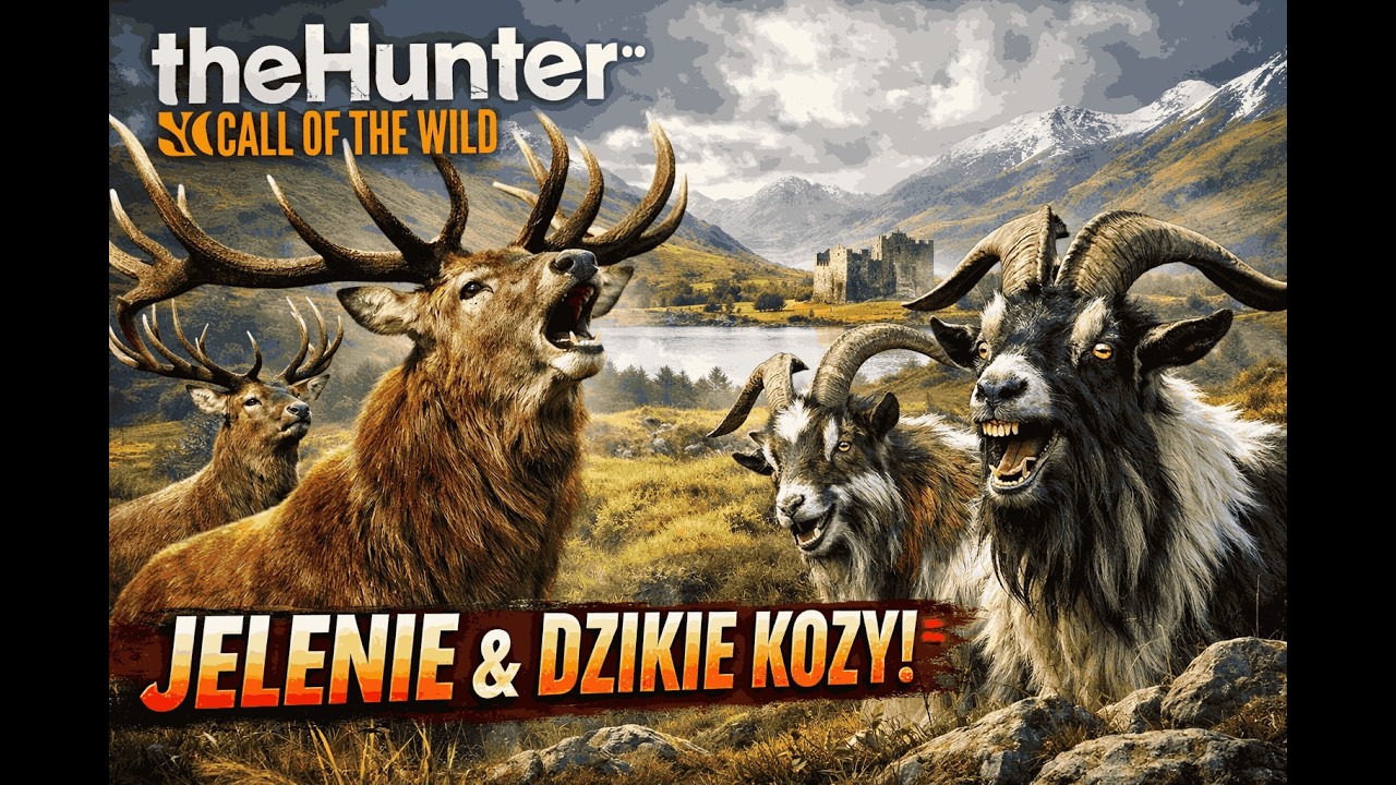 Szkocja i the hunter :D Polujemy na jelenie szlachetne ale opętane kozy utrudniają 🐐