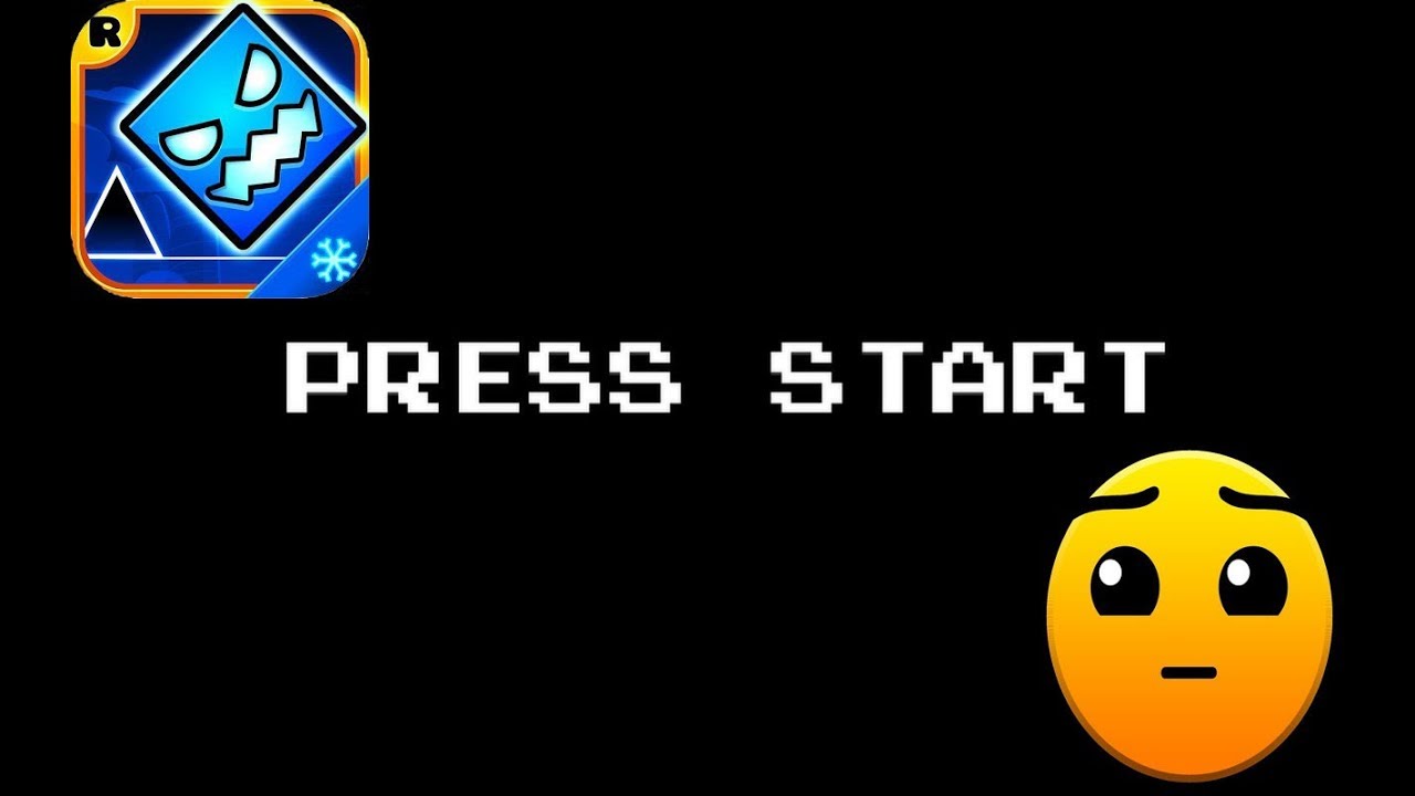 Включи geometry dash press start