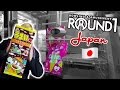 Winning tons of FOOD at Round 1 arcade in Japan! UFO catcher wins and taste test at Round 1 Odaiba