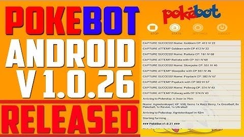 POKEMON GO 0.45.0 HACK POKEBOT V1.0.26 UPDATED (Auto leveling up ,Auto catch pokemons)