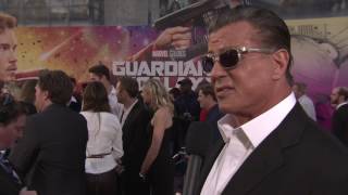 Guardians Of The Galaxy Vol 2 Sylvester Stallone Red Carpet Movie Premiere Interview Screenslam