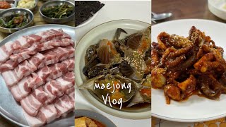 vlog 브이로그 / 먹고 죽은 귀신이 때깔도 곱다. (삼겹살, 간장게장, 쭈꾸미볶음, 아빠의 홀인원)