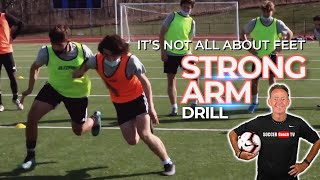 SoccerCoachTV - Strong Arm Drill.