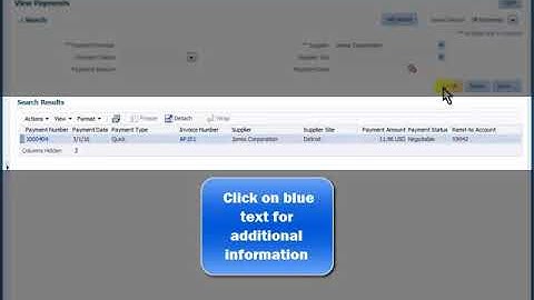 Oracle Portal Cloud Supplier View Payment Video Instructions